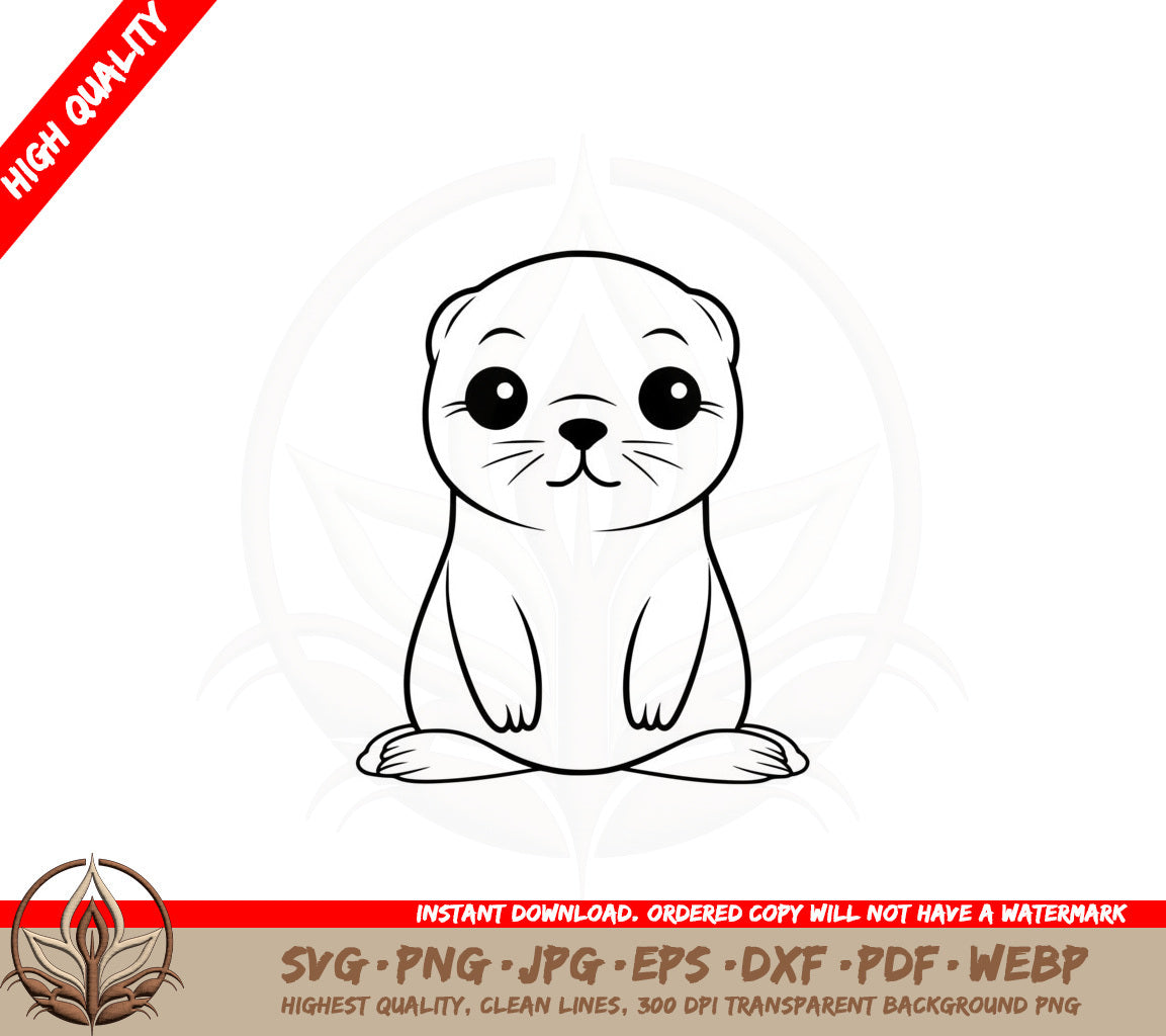 Adorable Seal Cut File SVG 
