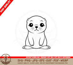 Adorable Seal Cut File SVG 