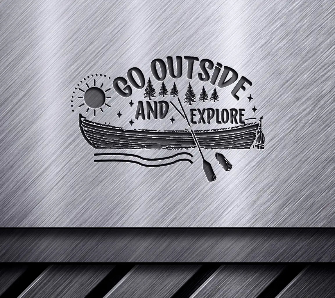 Canoe Adventure SVG - Go Outside & Explore SVG