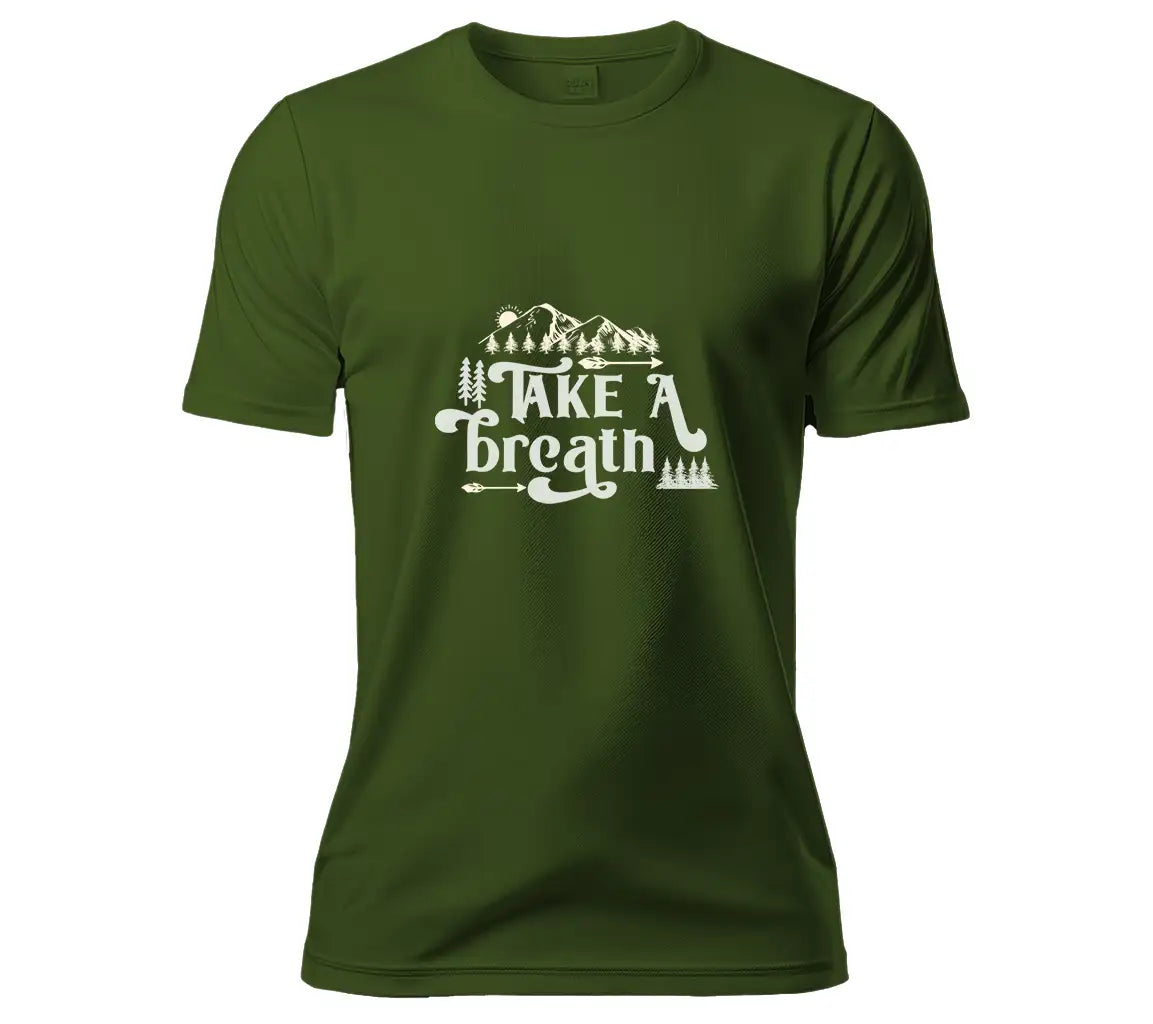 Take a Breath Mountain & Tree SVG - Adventure Design SVG