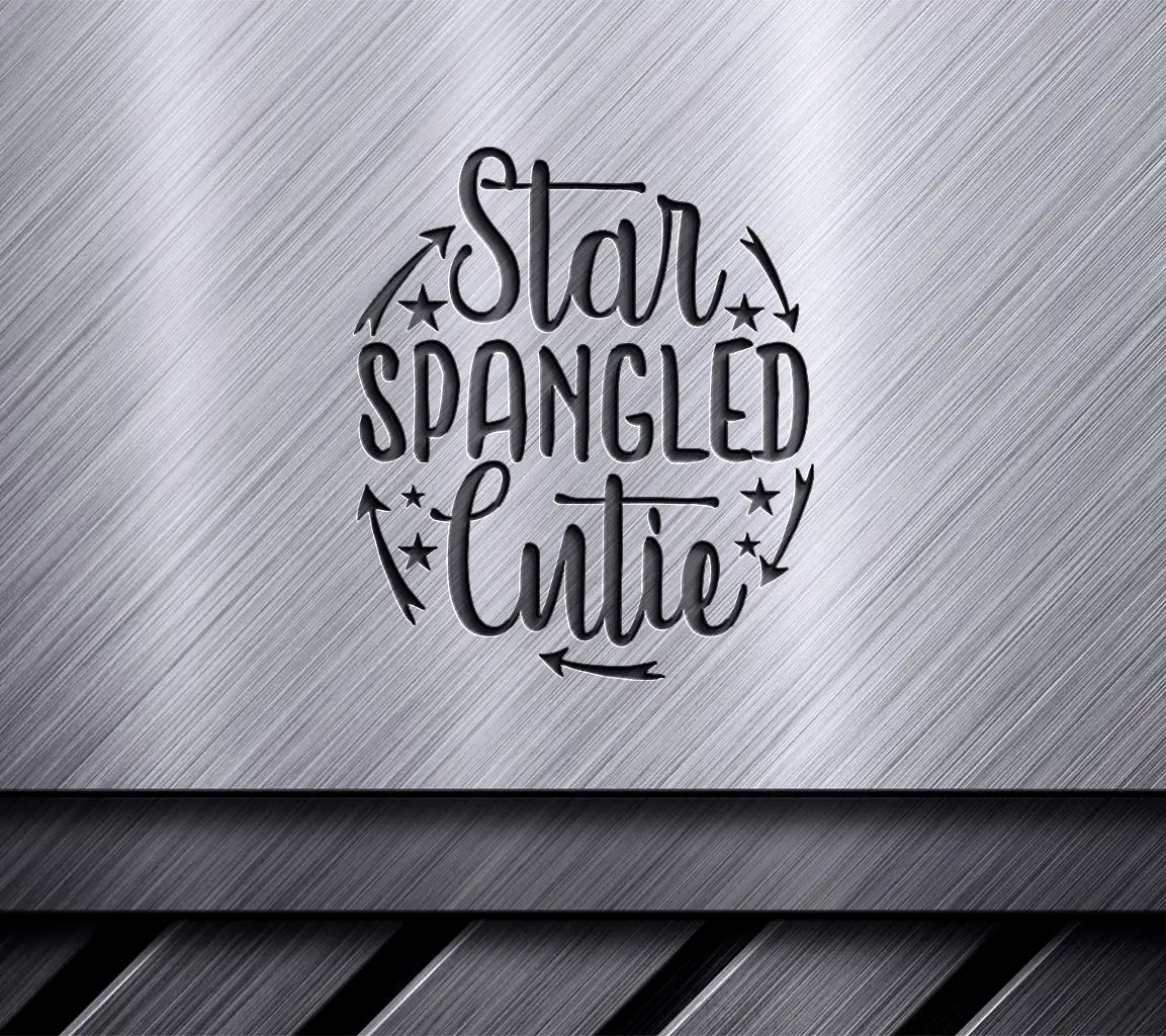 Star Spangled Cutie Pink & Orange SVG - Adventure Quotes Design SVG