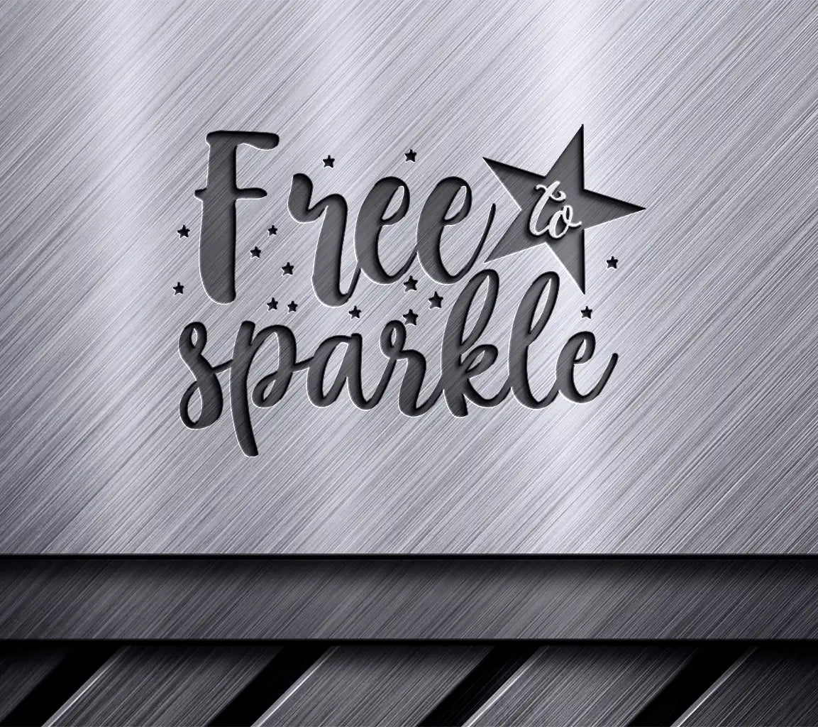 Pink & Orange Free to Sparkle Adventure SVG SVG