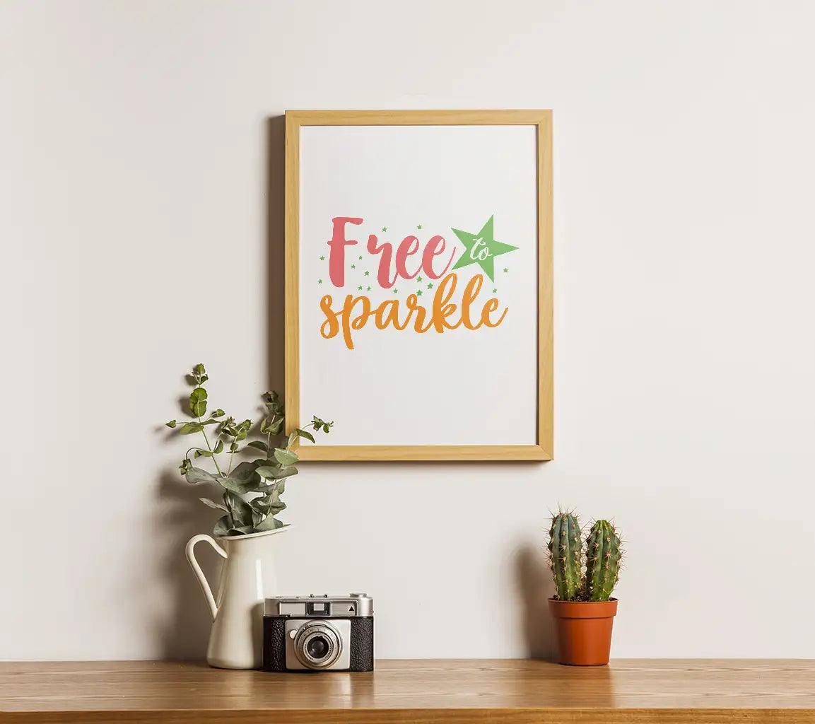 Pink & Orange Free to Sparkle Adventure SVG SVG