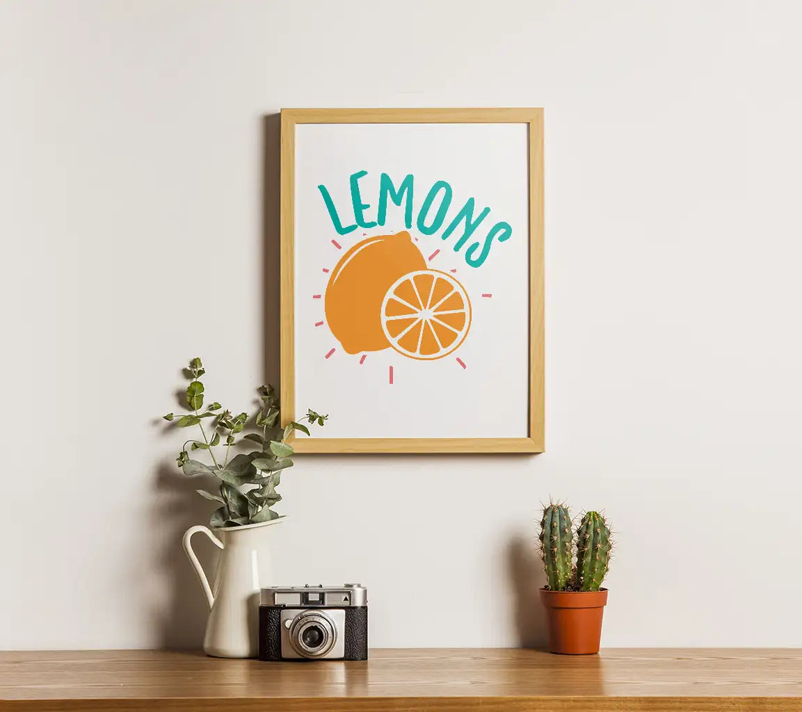 Lemon & Orange Slice with Lemons Text SVG - Adventure-Lemons Design SVG