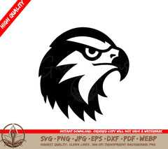 Airborne Majesty Eagle Icon Design Predatory Grace Black Eagle Badge SVG 