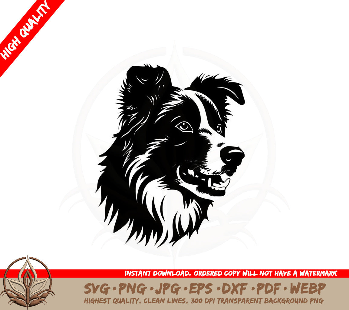 Alert Herding Dog SVG 