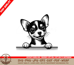 Alert Rat Terrier SVG 
