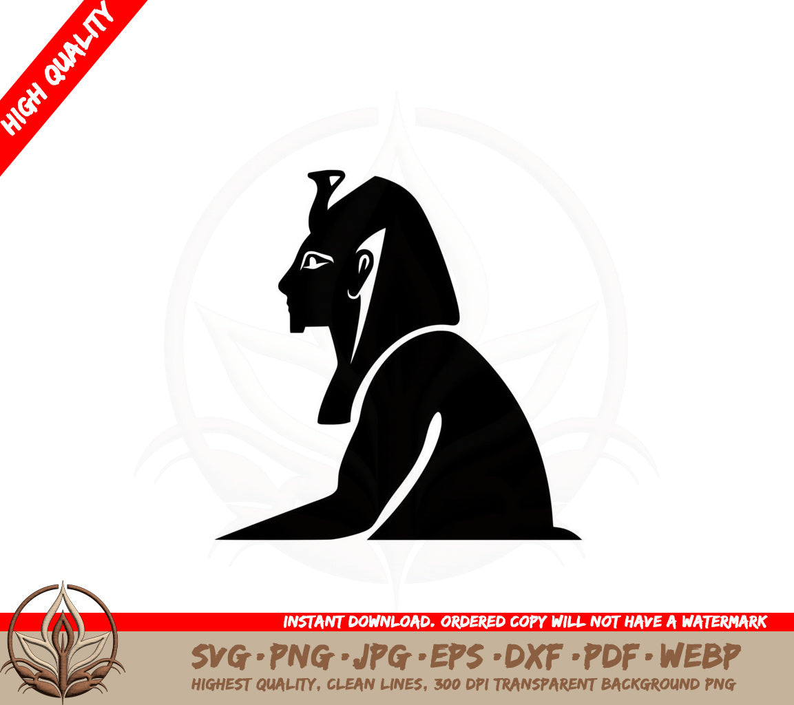 Ancient Sphinx Statue SVG Cut File  Digital Download 