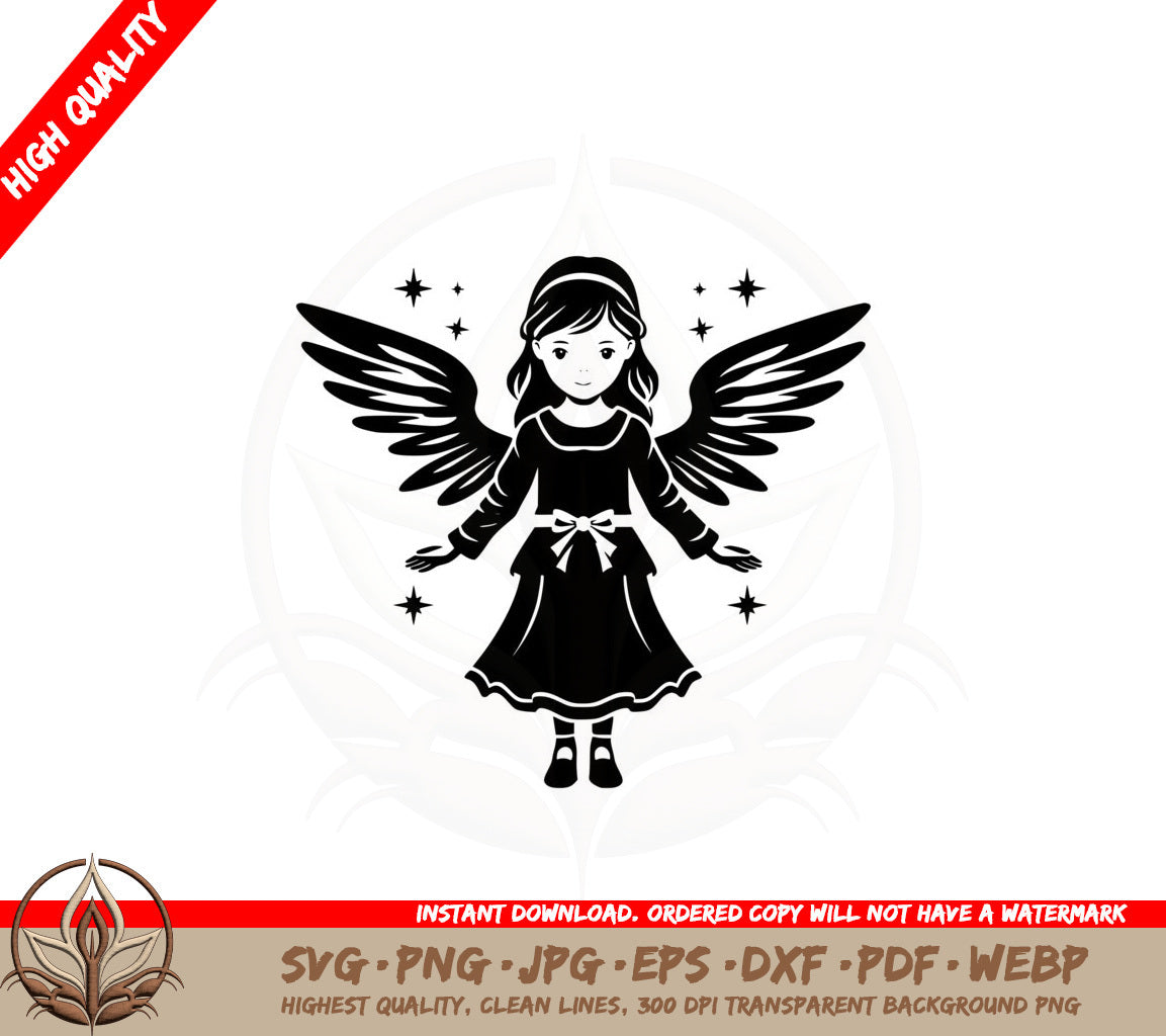 Angelic Girl SVG  