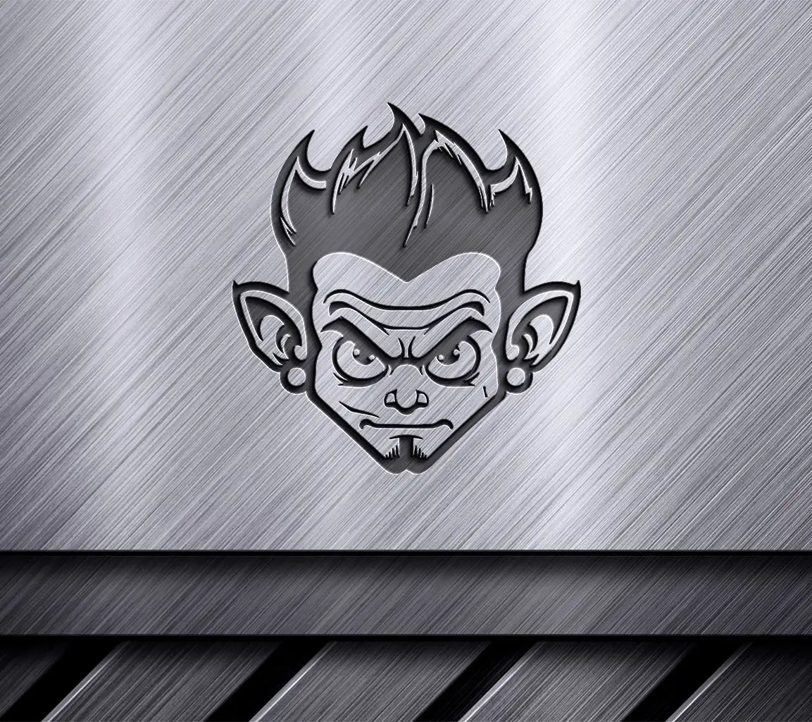 Angry Christmas Devil SVG -  Tattoo Design SVG
