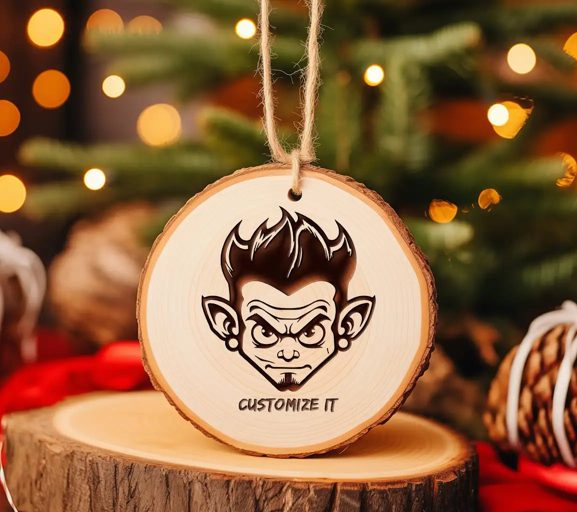 Angry Christmas Devil SVG -  Tattoo Design SVG