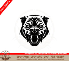 Angry Dog SVG Cut File Design 