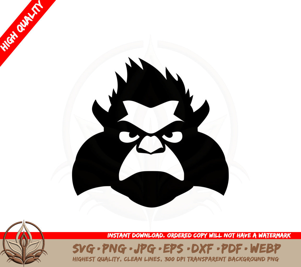 Angry Ogre SVG Cut File  Digital Download 