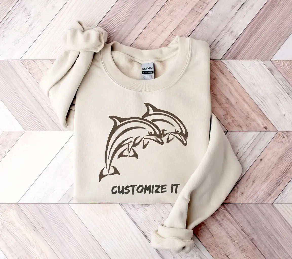  Dolphin Silhouette SVG - Jumping Duo SVG