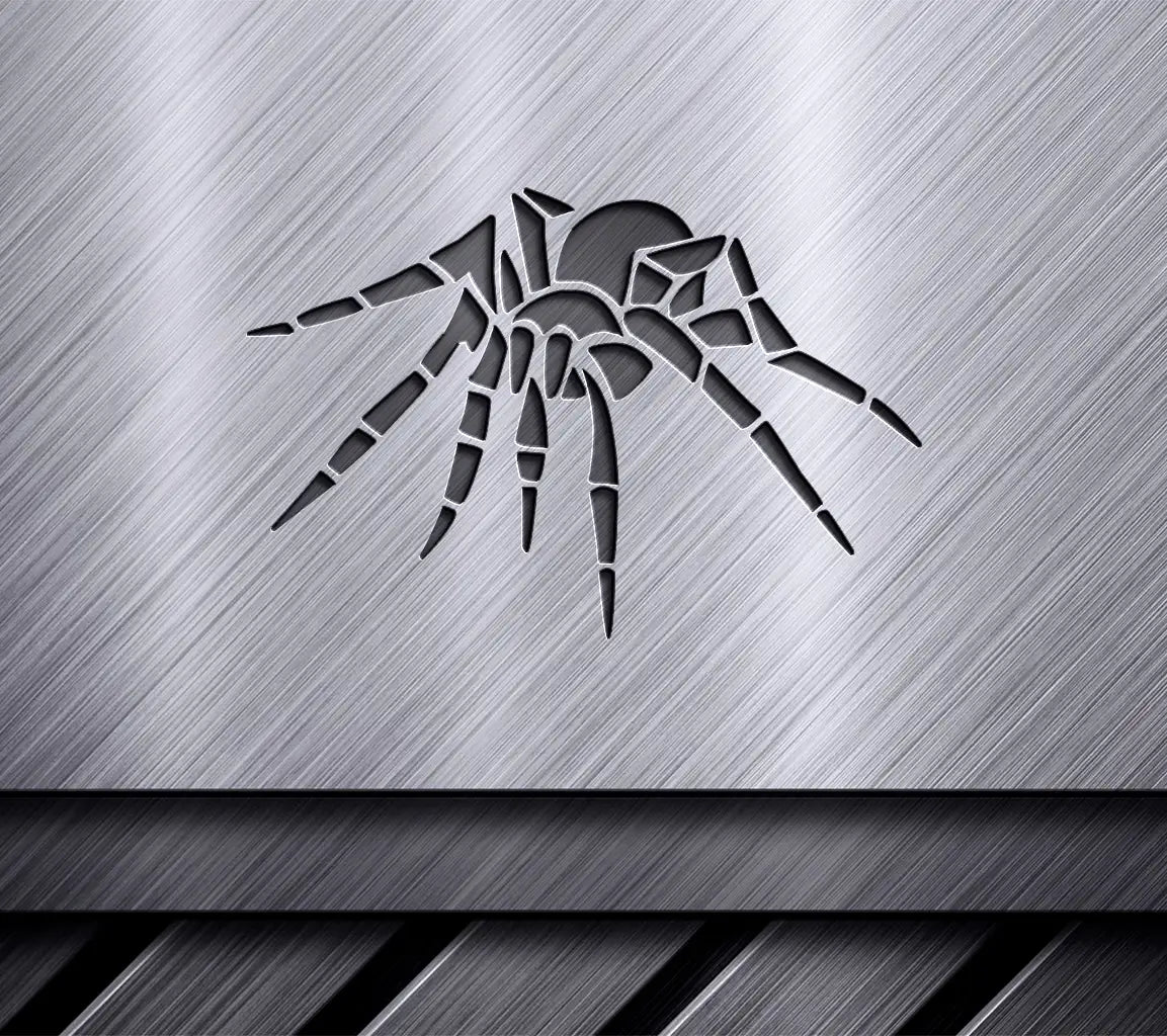 Halloween Spider SVG with Long Legs - Brown Spider on White Background SVG
