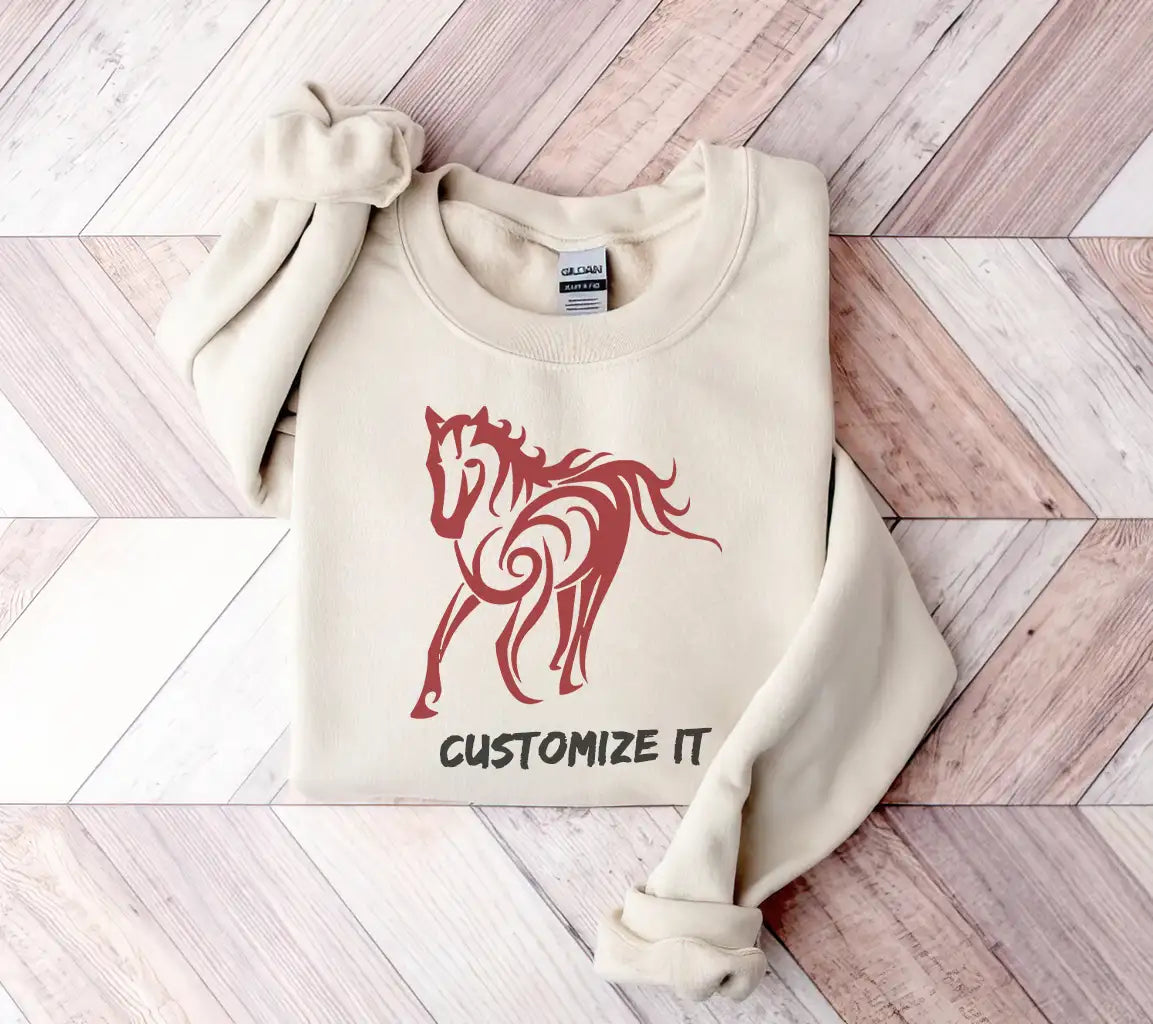 Red Horse Silhouette SVG - Animal, Unicorn Design SVG