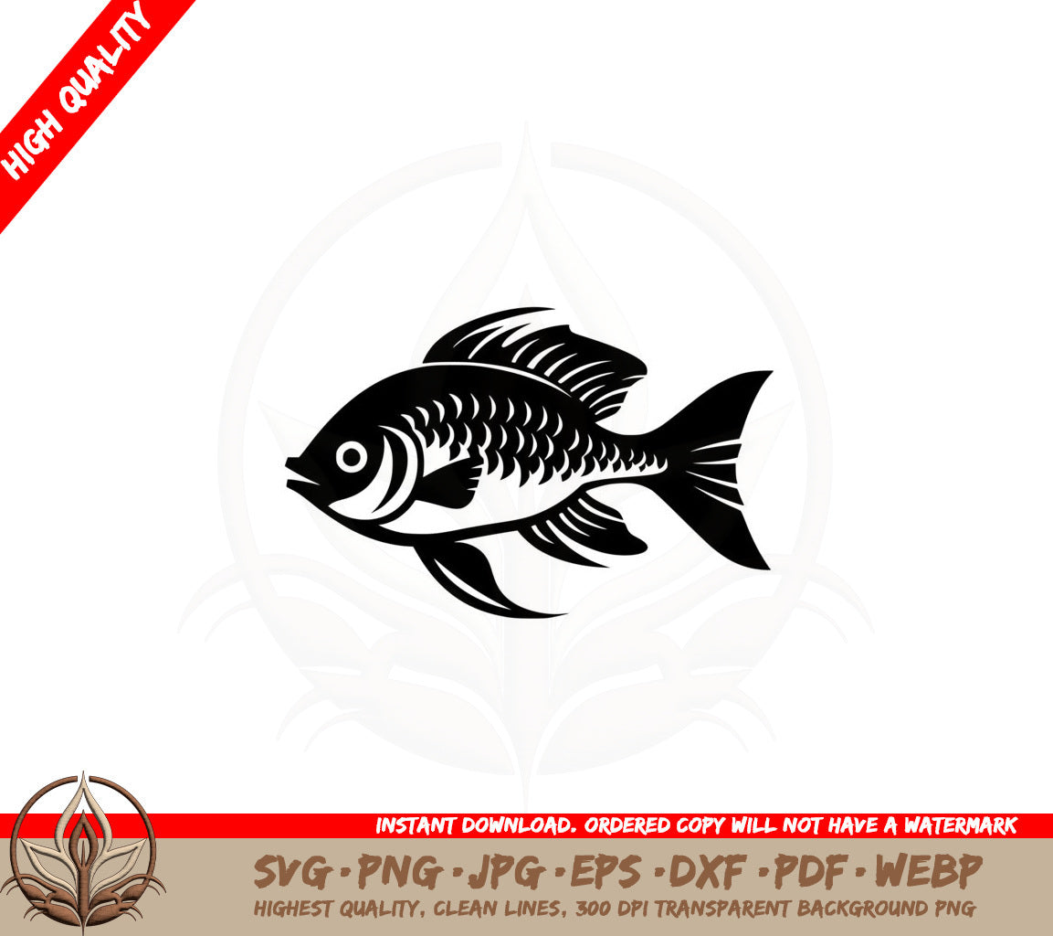 Aquatic Fish SVG  