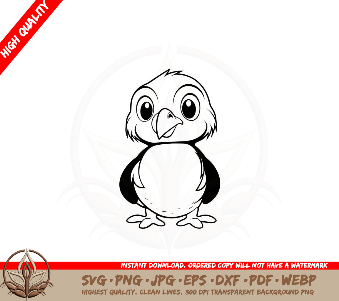Arctic Puffin SVG PNG JPG AI PDF DXF EPS  WebP - Digital Download 