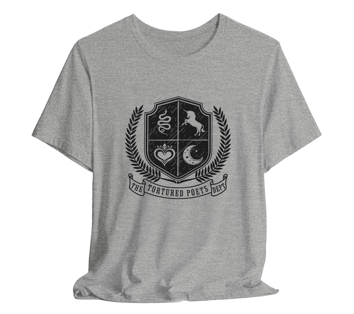 The Tortured Poets Department Quadrant T-Shirt | TTPD T-Shirt Featurin | Taylor Swift Inspired Adult Unisex Bella + Canvas