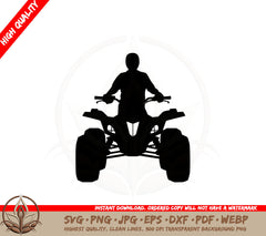 ATV Rider Silhouette SVG 
