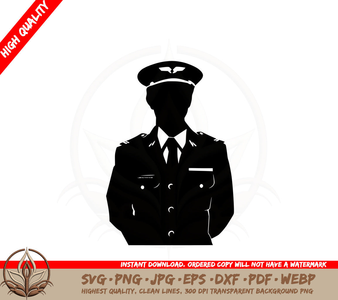 Aviator SVG PNG JPG AI PDF DXF EPS WebP - Digital Download 