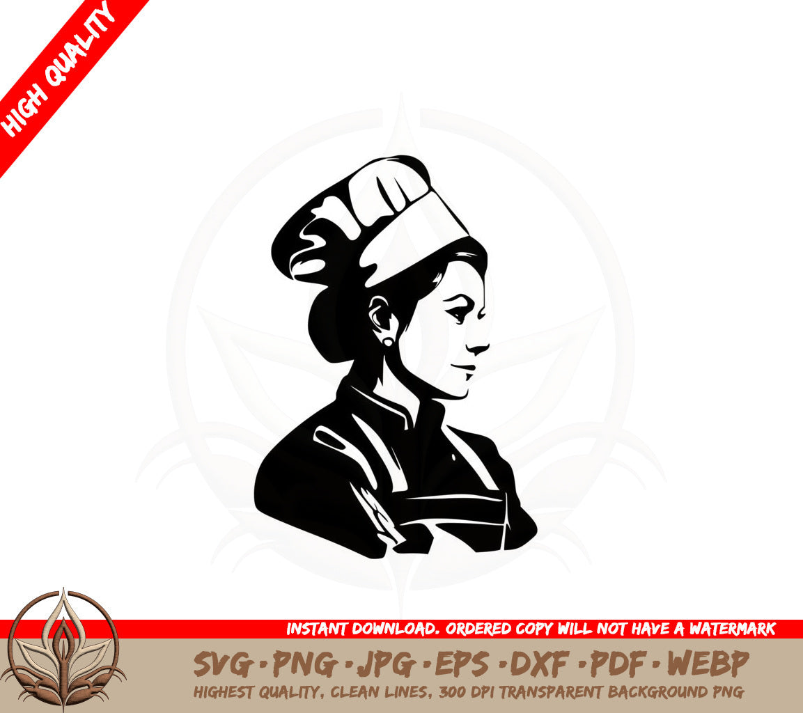 Award Winning Baker SVG Cut File Design Download 