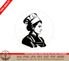 Award Winning Baker SVG Cut File Design Download 