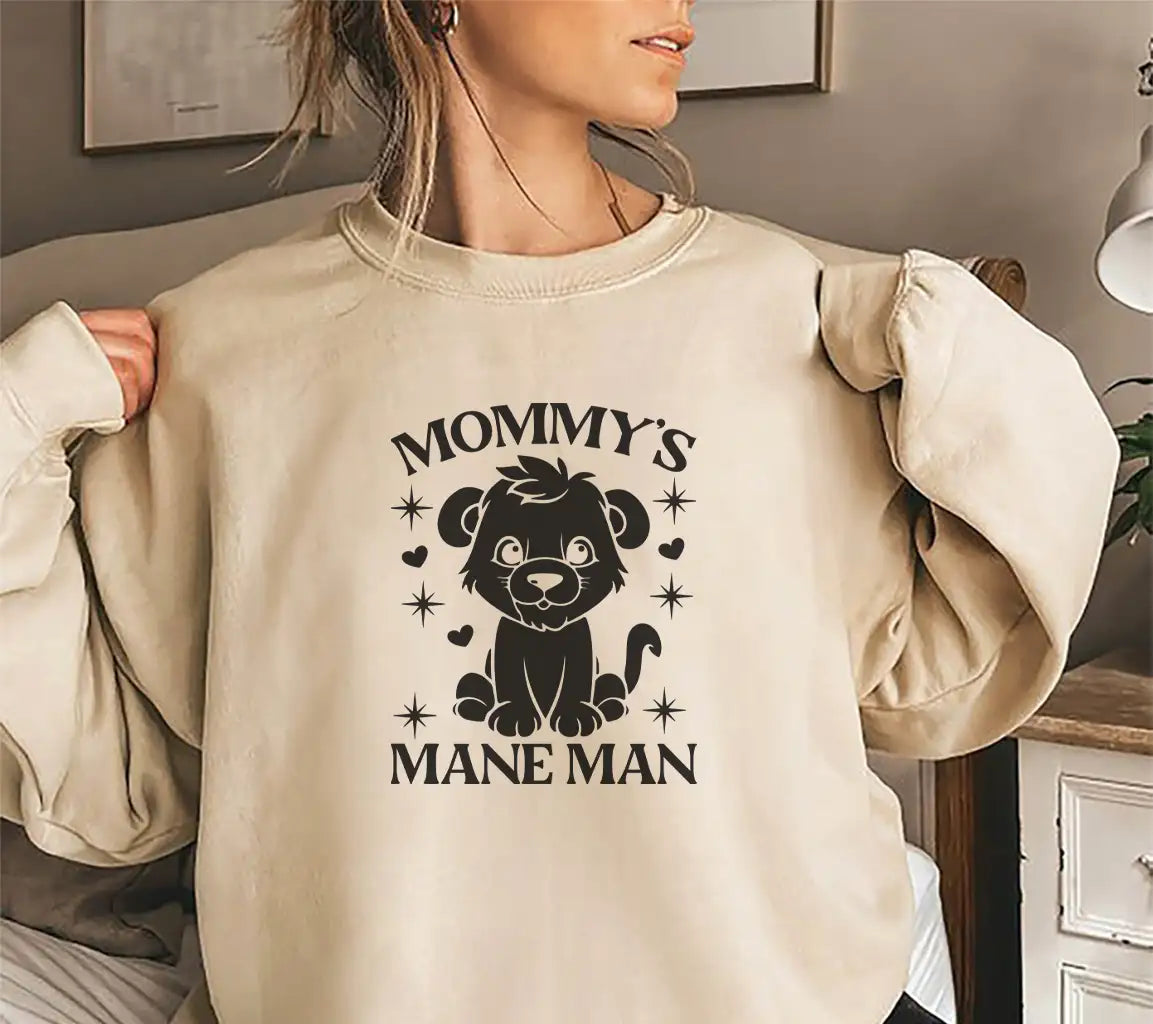 Mommys Mane Man Lion Cub SVG - Baby Shower & Newborn Design SVG