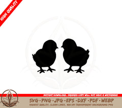 Baby Chicks SVG PNG JPG AI PDF DXF EPS and WebP - Digital Product File 