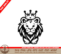 Baby Lion Minimalist and Simple Silhouette Vector Illustration SVG PNG JPG AI PDF DXF EPS WebP 