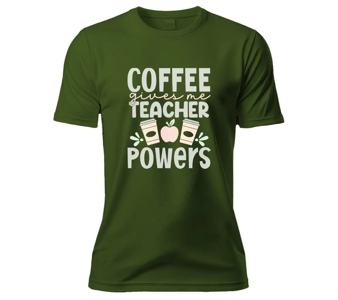 Coffee Gives Me Teacher Powers SVG - Back to School Design SVG