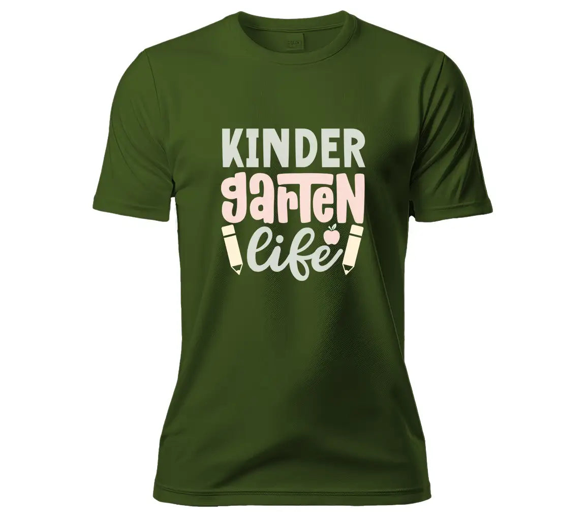 Kindergarten Life SVG Back to School Pencil & Apple Design SVG
