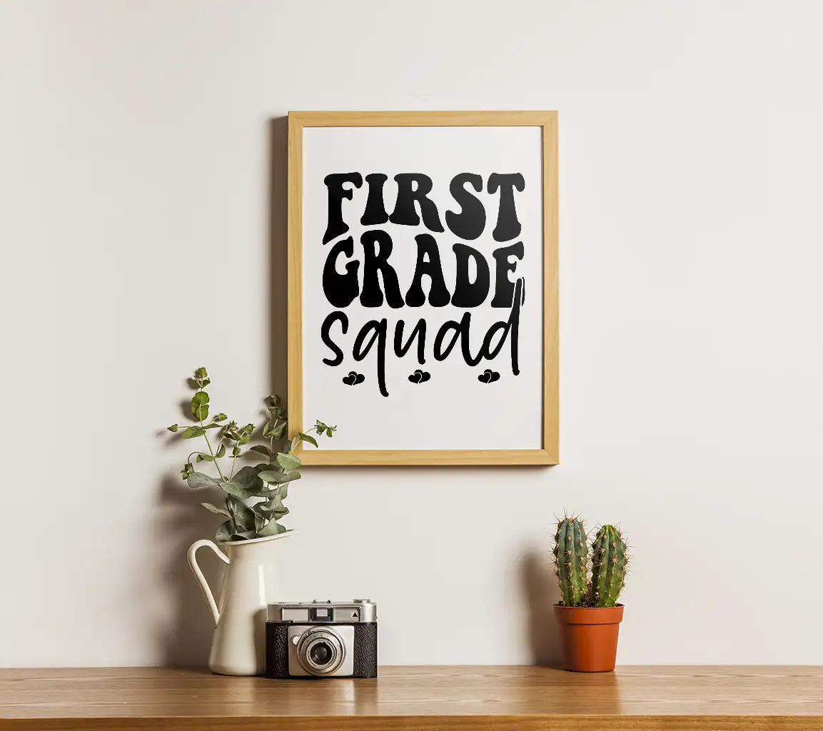 First Grade Squad  Logo SVG - Back to School SVG