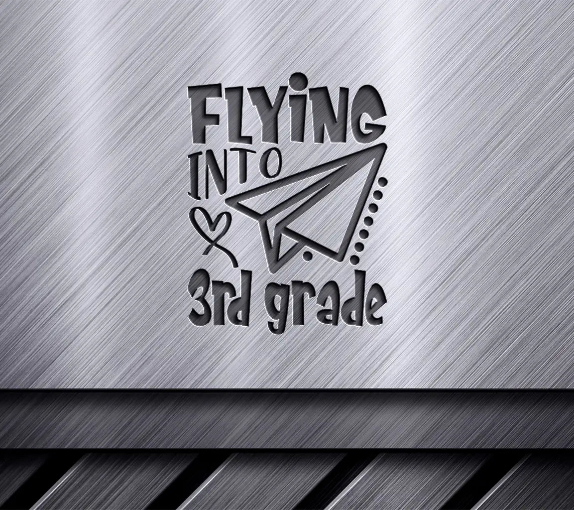 Flying Into Third Grade Paper Airplane SVG -  SVG