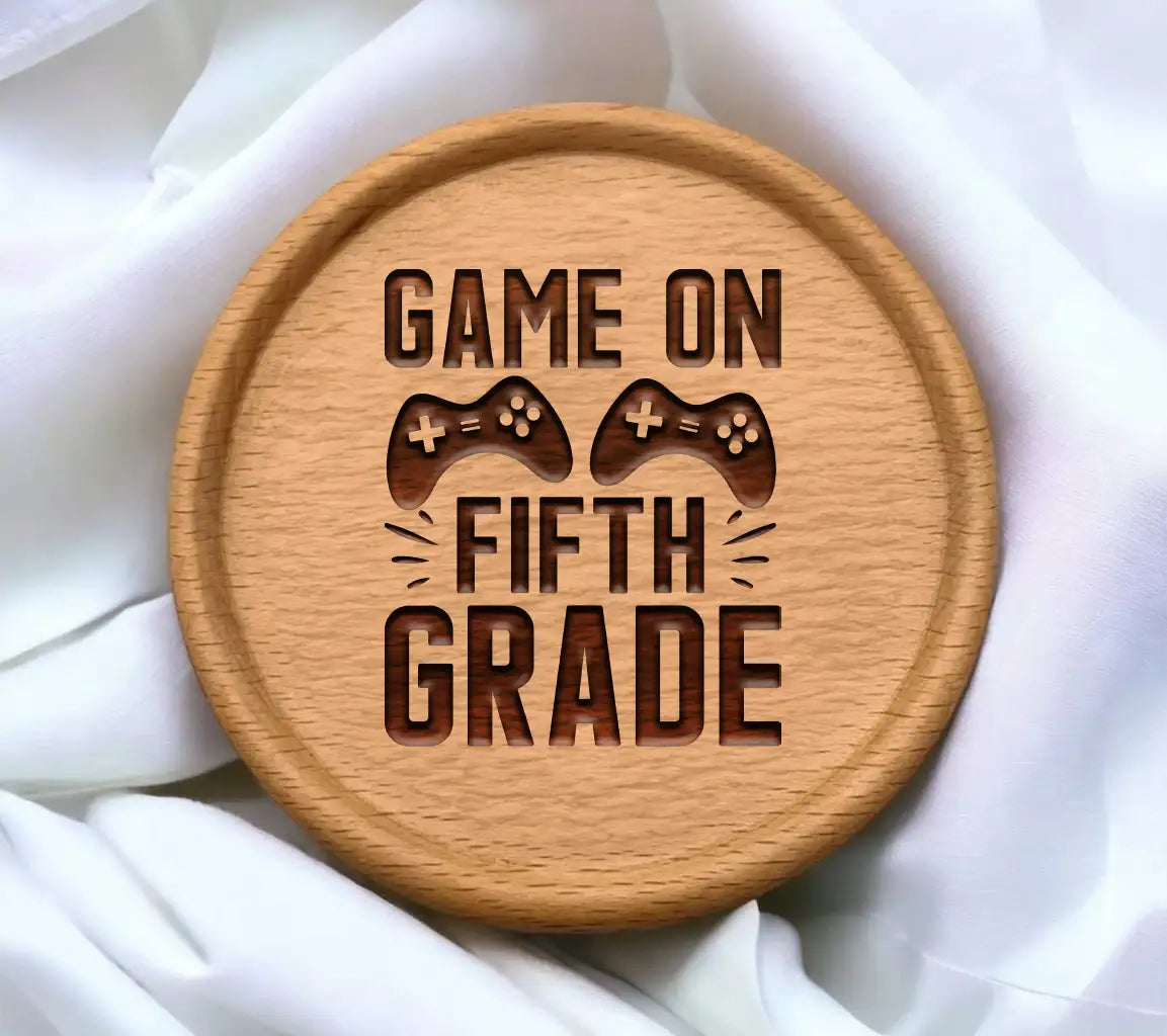 Game On Fifth Grade -  T-Shirt SVG with Controllers SVG