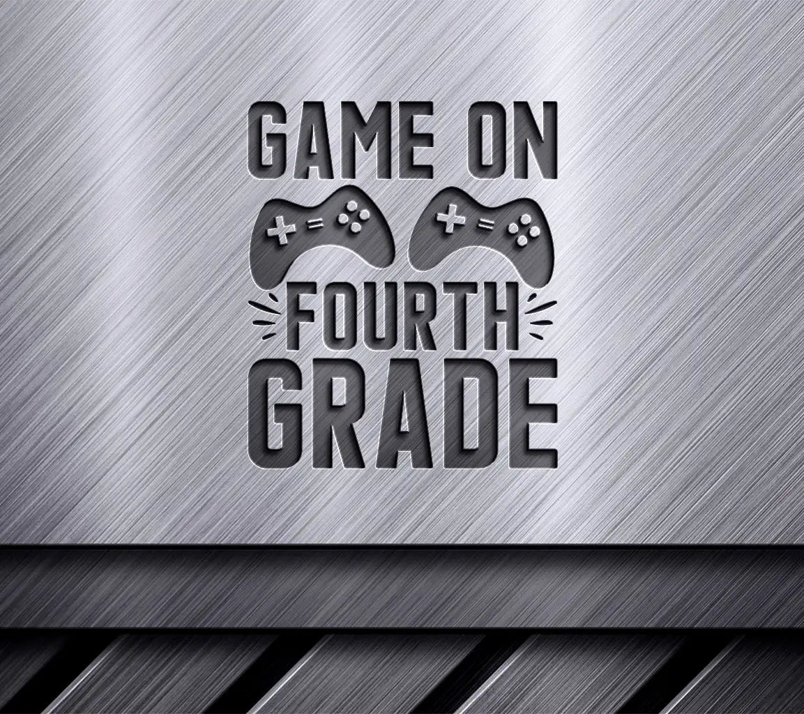 Game On Fourth Grade SVG - Back to School Controller Design SVG