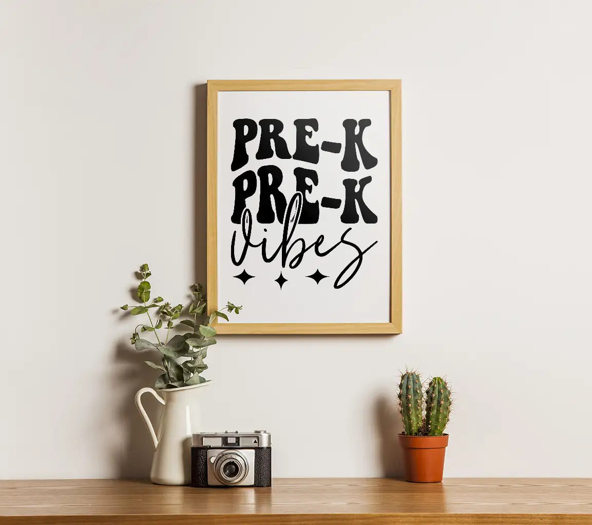 Pre-K Vibes  Logo SVG - Back to School Graphics SVG
