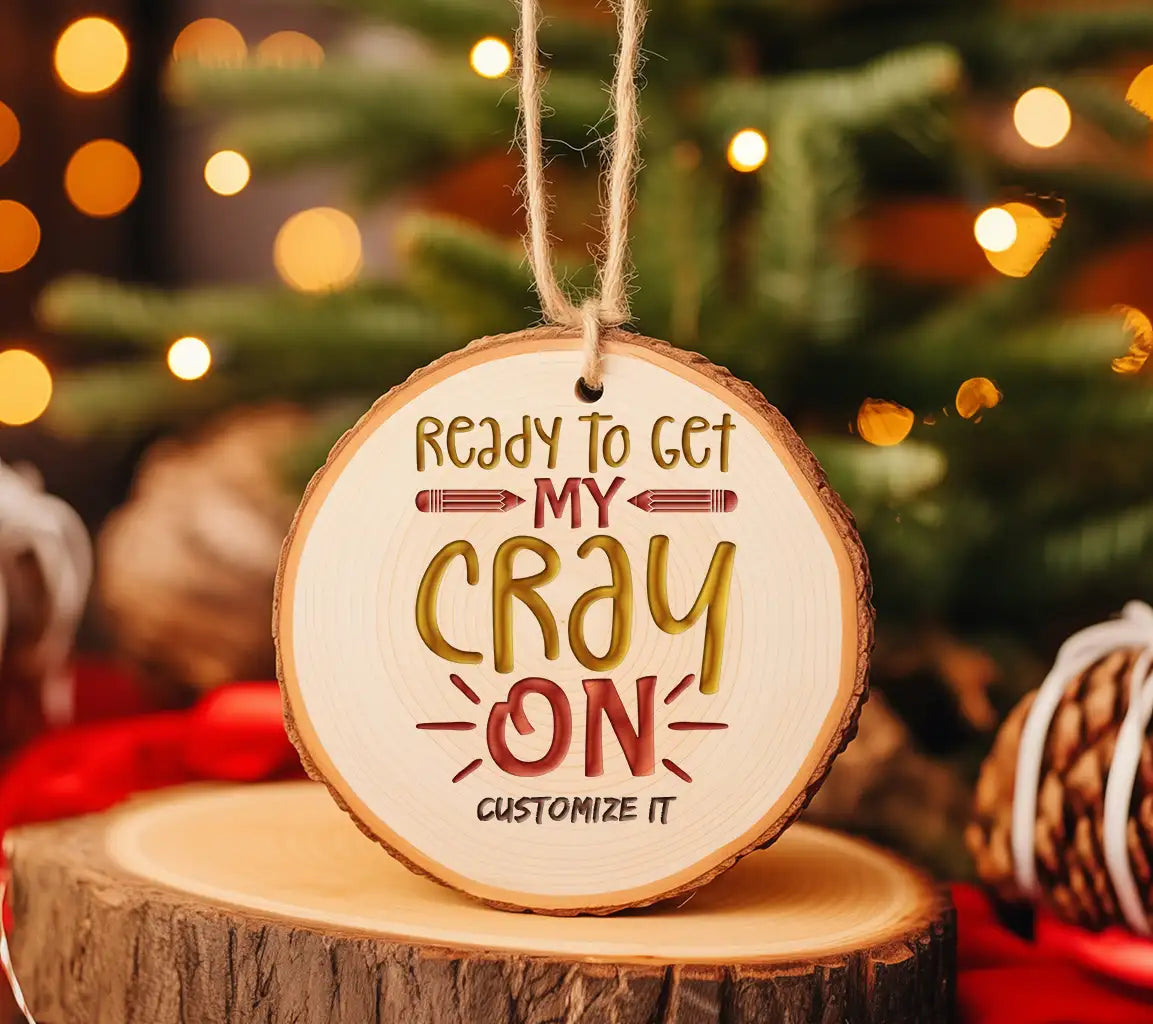 Ready to Get My Cray On - Back to School Yellow & Red SVG SVG