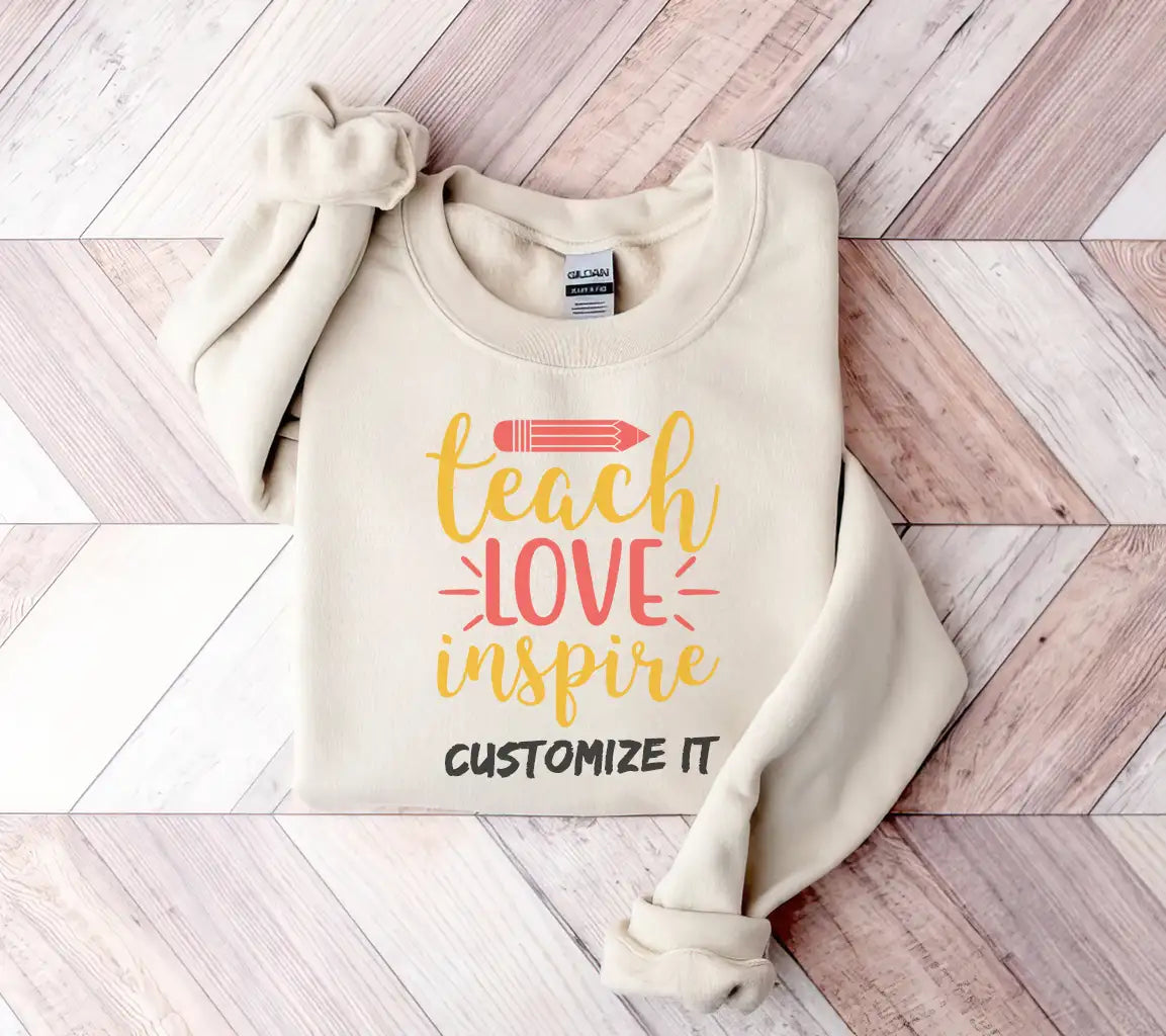 Teach Love Inspire Pencil SVG - Back to School Graphics SVG