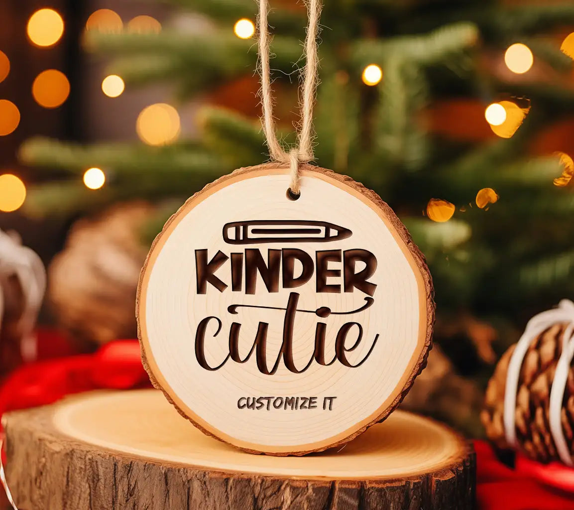 Kinder Cutie Back-to-School SVG Logo -  Pencil Design SVG