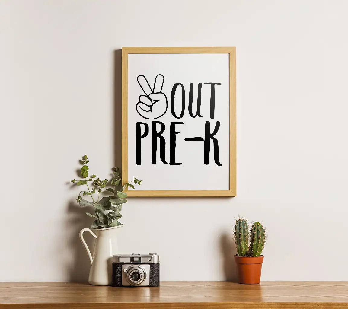  Peace Sign Out Pre-K SVG - Back to School SVG