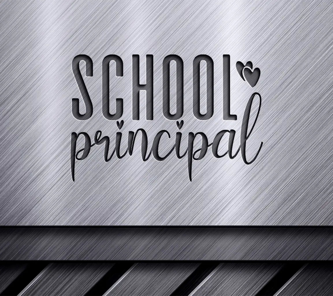 School Principal Heart Logo SVG -  Design SVG