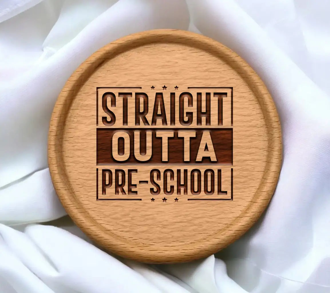 Straight Outta Pre-School  Logo SVG SVG