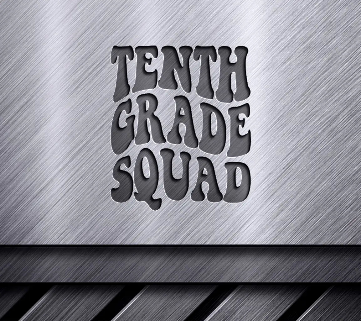  Tenth Grade Squad Logo SVG - Back to School SVG