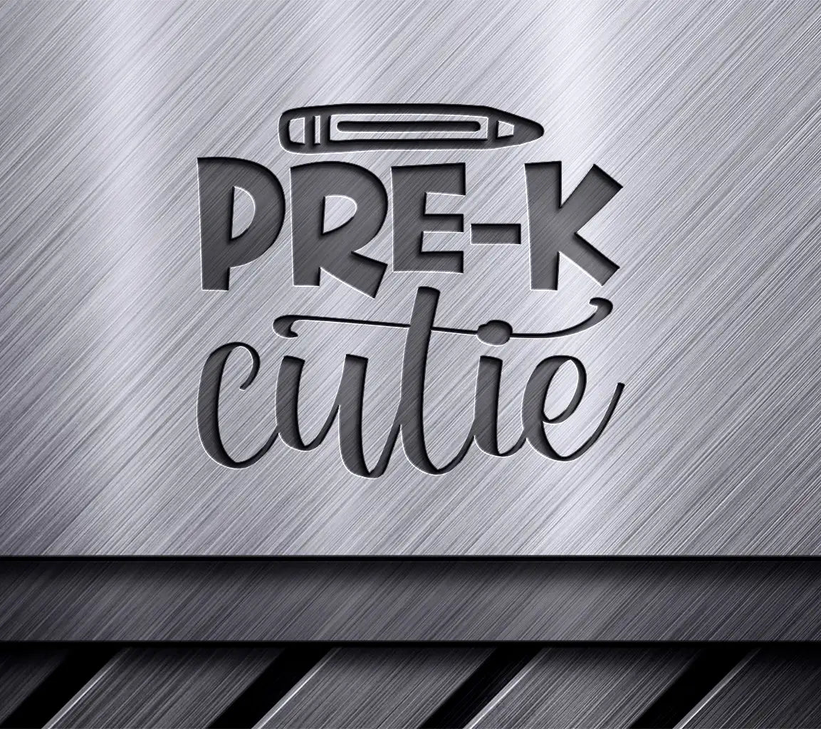  Pre-K Cutie Pencil Logo SVG - Back to School SVG