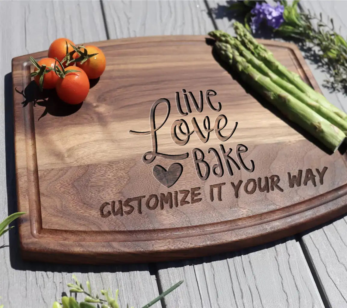 Live Love Bake SVG -  Heart Logo Design SVG