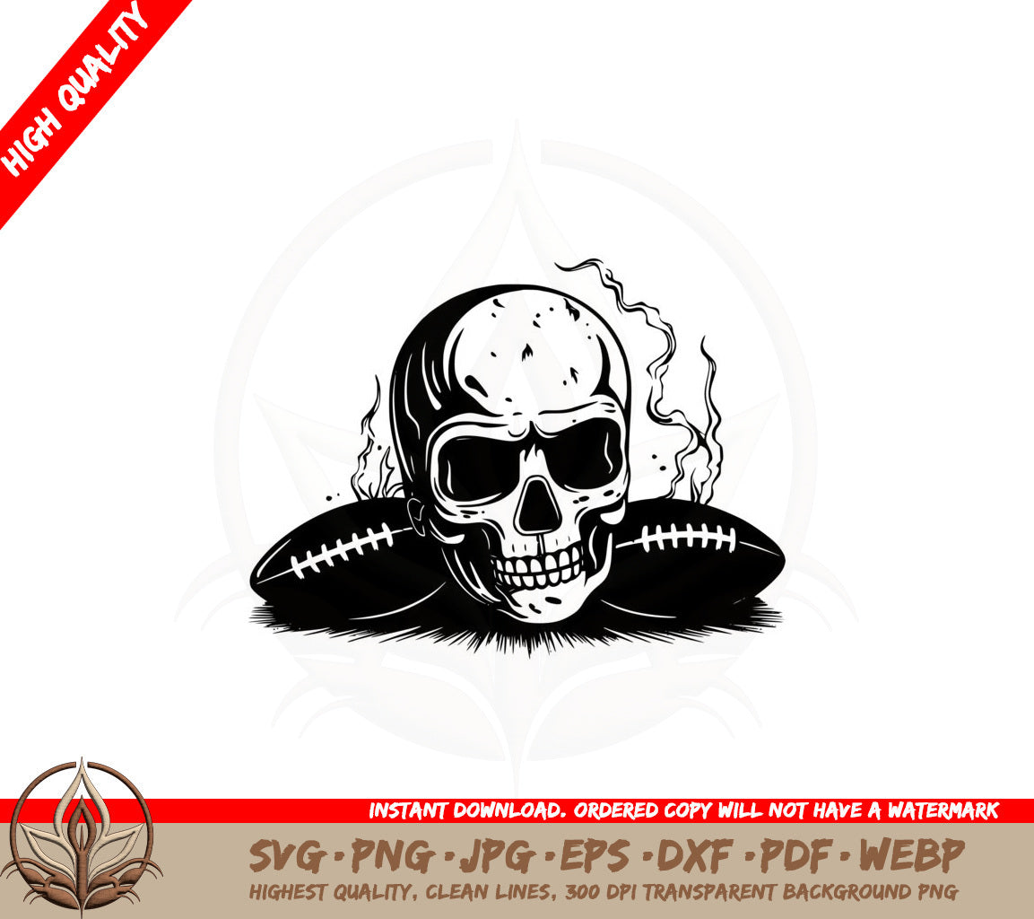 Bare Bones Football SVG Cut File - Football Clipart - Instant Digital Download 