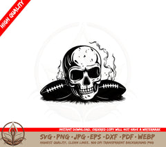 Bare Bones Football SVG Cut File - Football Clipart - Instant Digital Download 