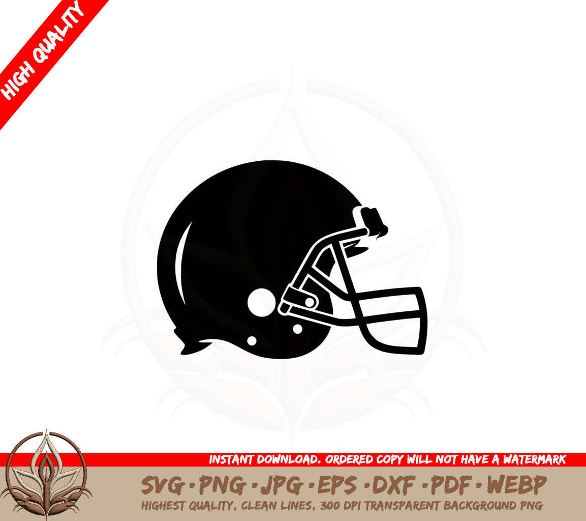 football helmet cad Basic Football Helmet SVG PNG JPG AI PDF DXF EPS and WebP Digital Down – Gabe Atkins Designs