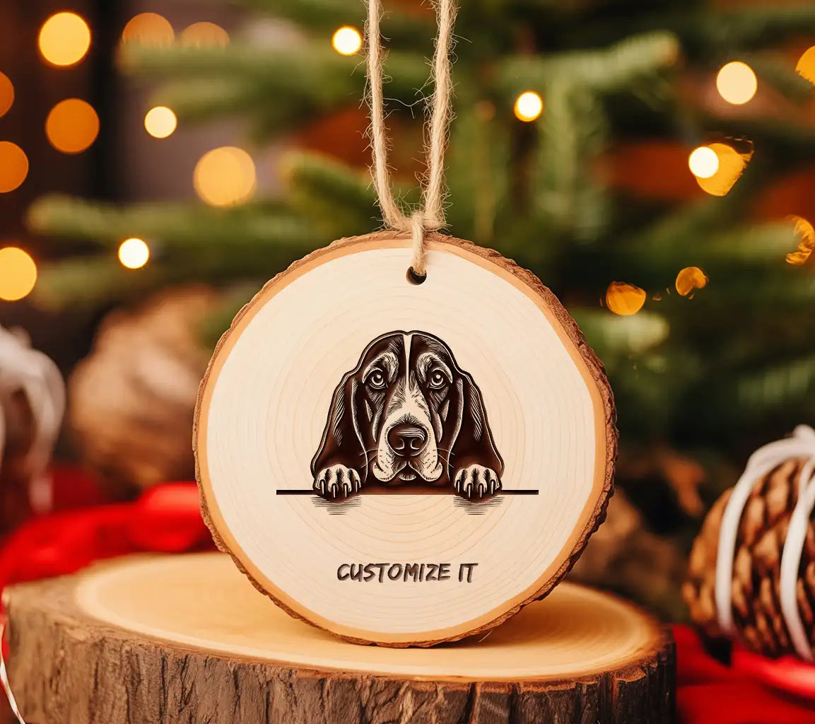 Basset Hound SVG -  Drawing with Paws in Front SVG